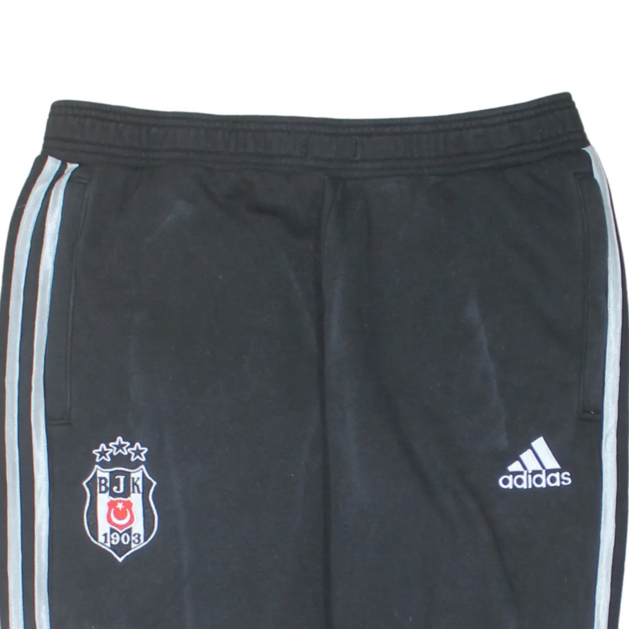 Adidas 90's 3 Stripes Casual Joggers / Sweatpants Large Black sold by Vintage Club product image thumbnail 3