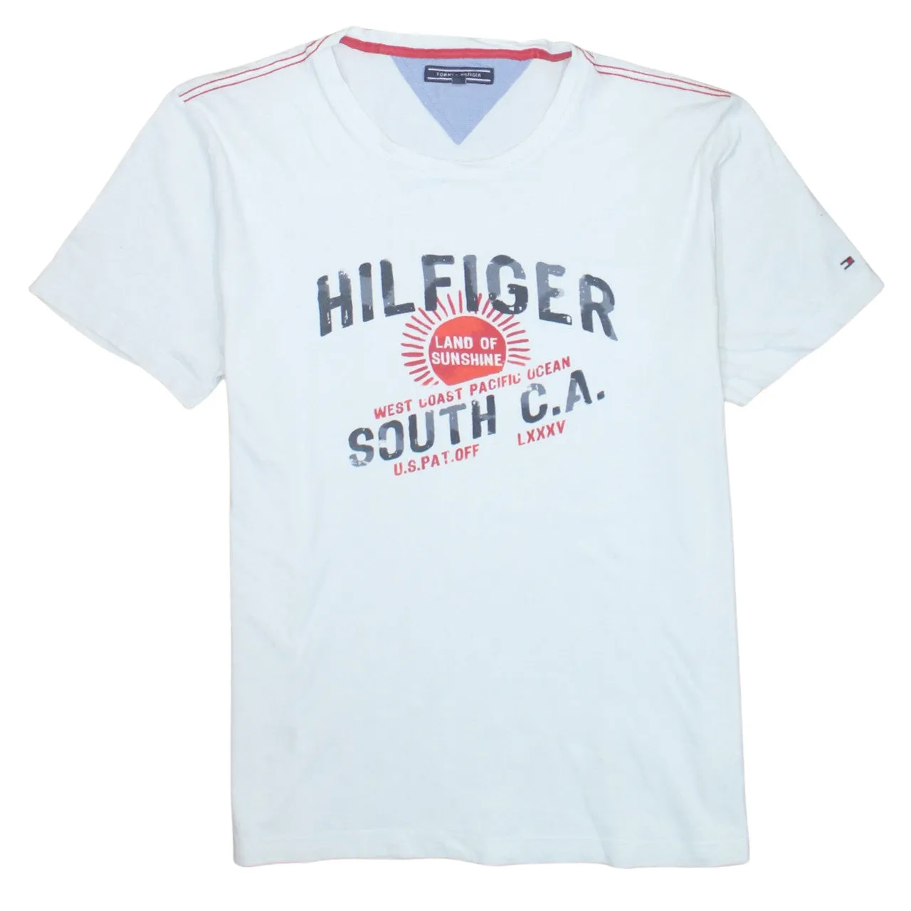 Tommy Hilfiger 90's Short Sleeves Crew Neck T Shirt XLarge White sold by Vintage Club