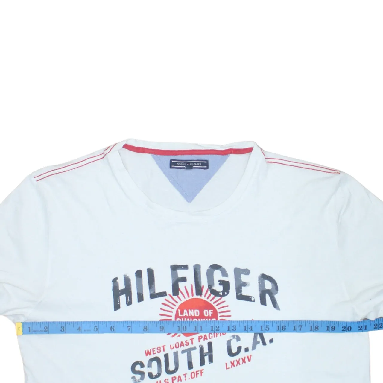 Tommy Hilfiger 90's Short Sleeves Crew Neck T Shirt XLarge White sold by Vintage Club product image thumbnail 5