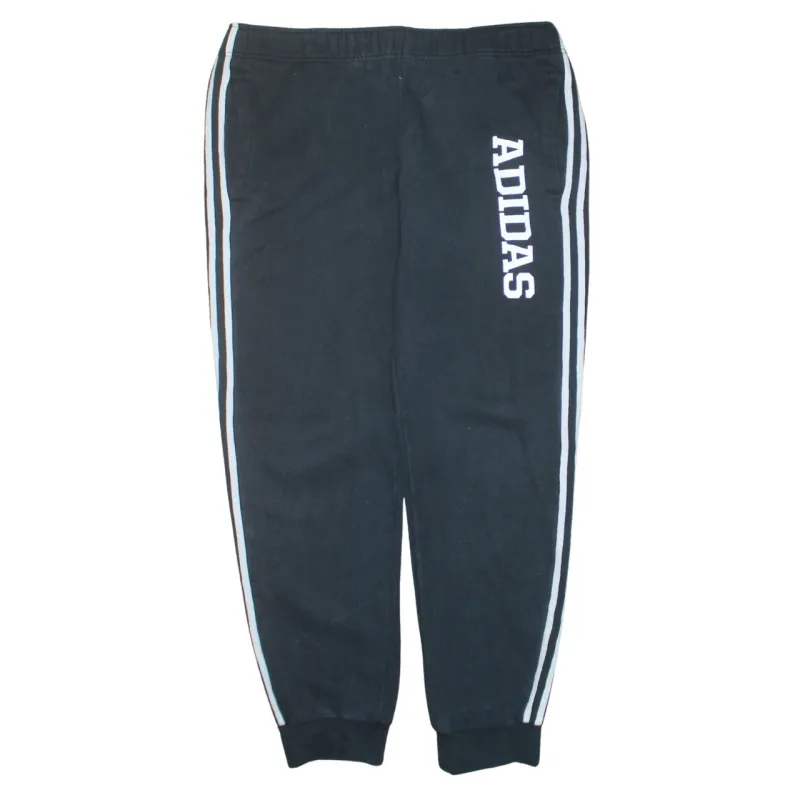 Adidas 90's 3 Stripes Casual Joggers / Sweatpants Large Black sold by Vintage Club