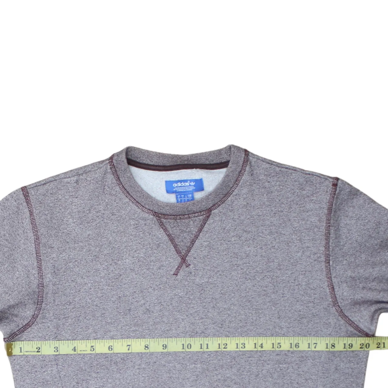 Adidas 90's Lightweight Crew Neck Sweatshirt Small Grey sold by Vintage Club product image thumbnail 5
