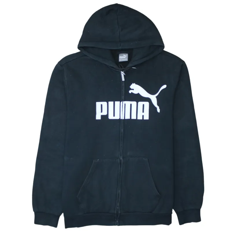 Puma 90's Spellout Full Zip Up Hoodie XLarge Black sold by Vintage Club