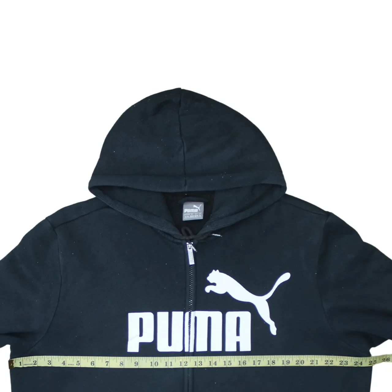Puma 90's Spellout Full Zip Up Hoodie XLarge Black sold by Vintage Club product image thumbnail 5