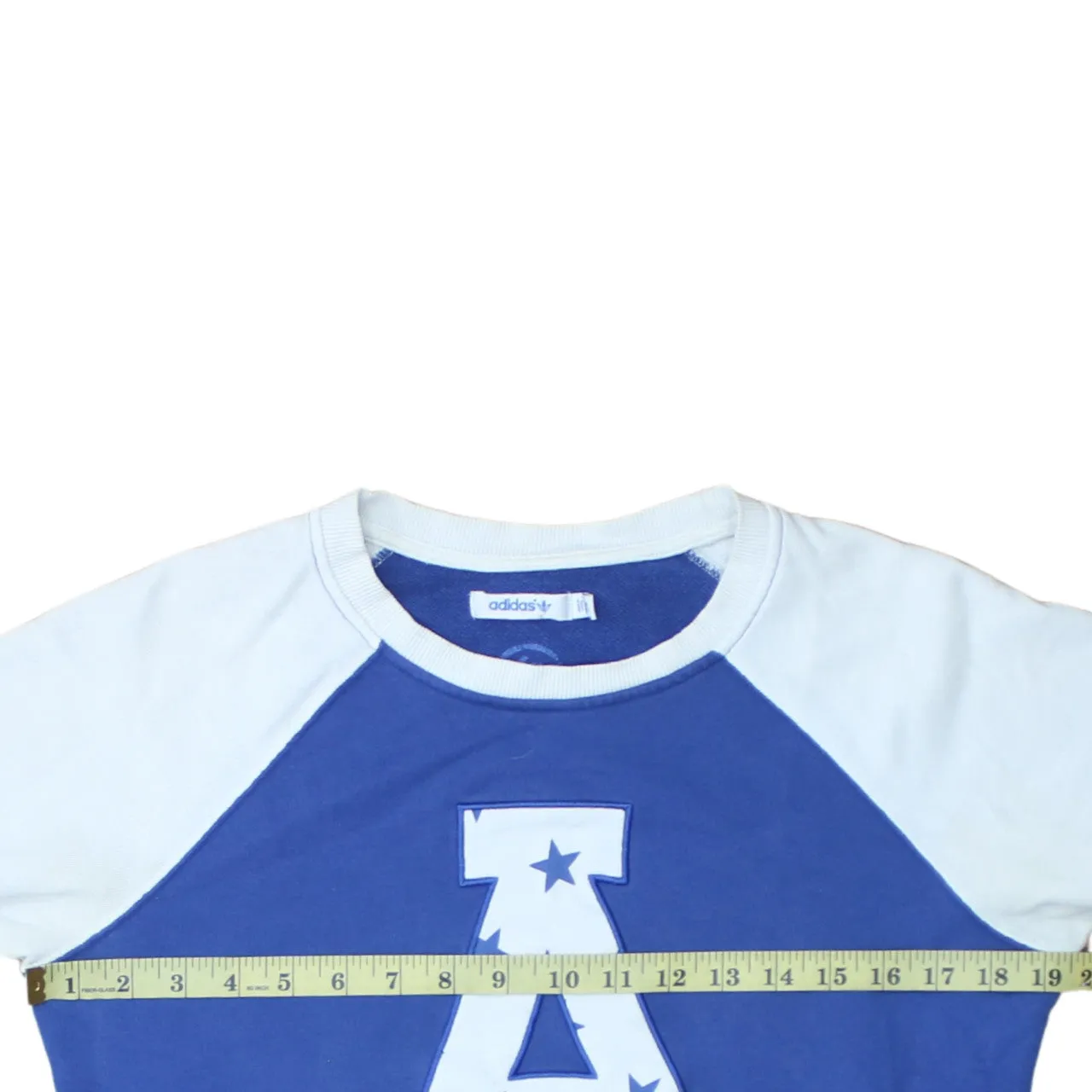 Adidas 90's Lightweight Crew Neck Sweatshirt Small Blue sold by Vintage Club product image thumbnail 5