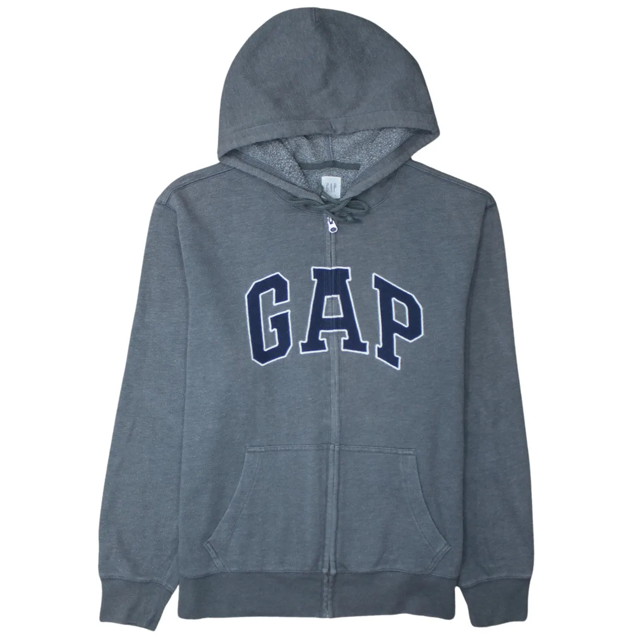 Gap 90's Spellout Full Zip Up Hoodie Large Grey sold by Vintage Club