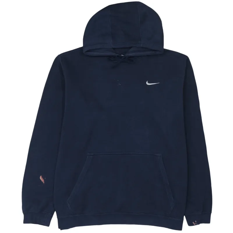 Nike 90's Swoosh Pullover Hoodie XXLarge (2XL) Navy Blue sold by Vintage Club