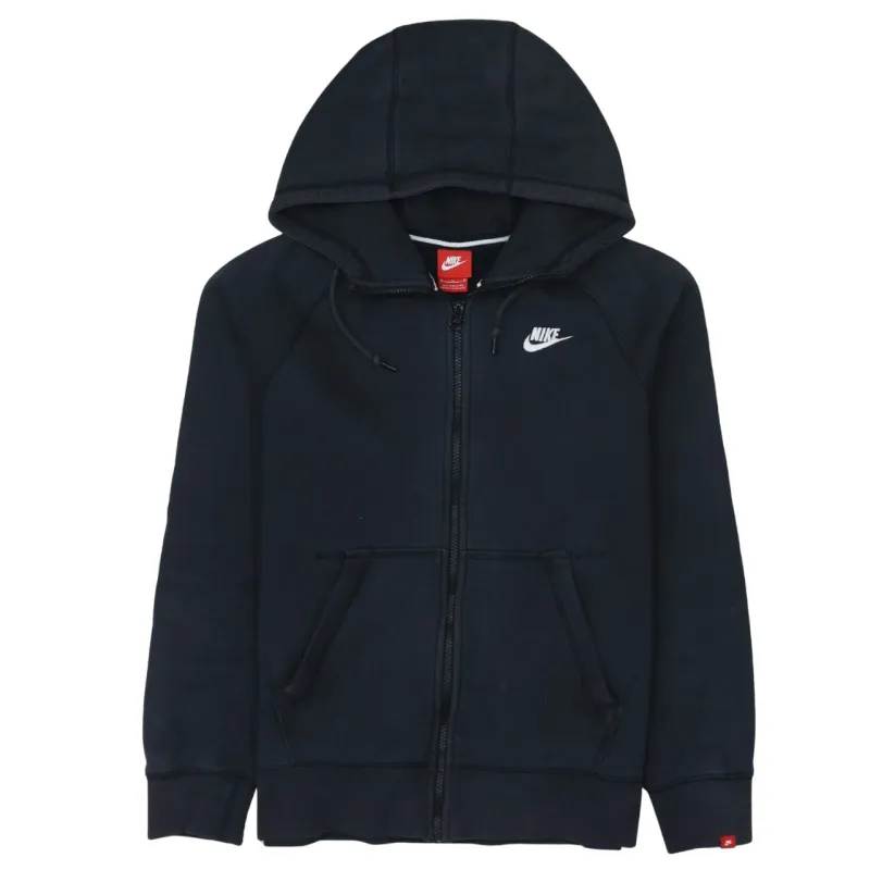 Nike 90's Swoosh Full Zip Up Hoodie Large Black sold by Vintage Club