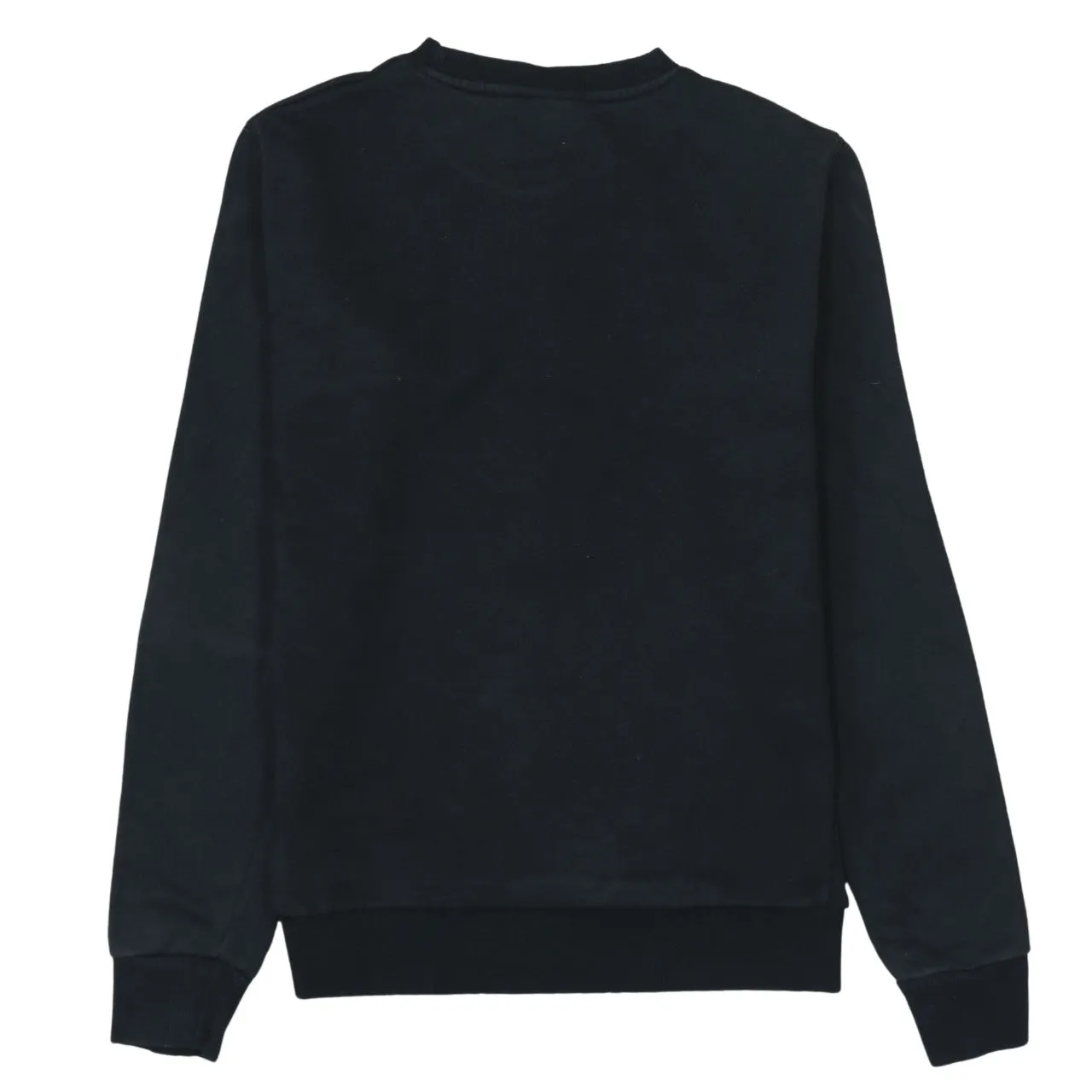Ellesse Black Sweatshirt Women's Medium Embroidered Chest Logo Ribbed Cuffs Crewneck Pullover sold by Vintage Club product image thumbnail 2