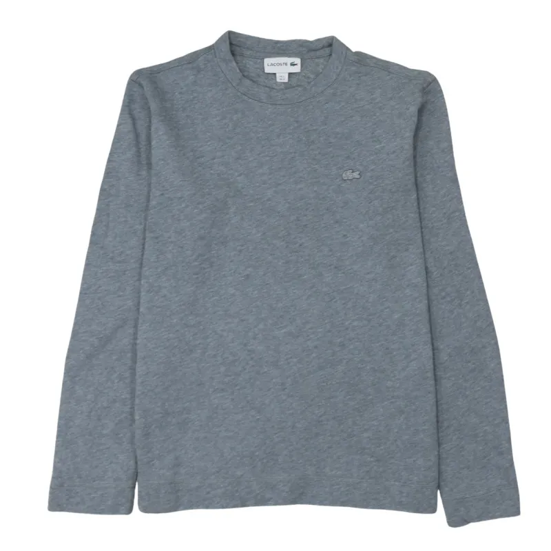Lacoste 90's Lightweight Crew Neck Sweatshirt Small Grey sold by Vintage Club