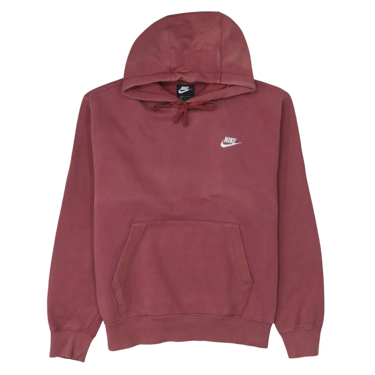 Nike 90's Swoosh Pullover Hoodie Medium Red sold by Vintage Club