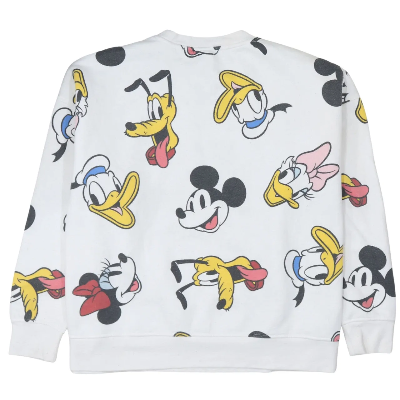 Disney 90's Plain Crew Neck Sweatshirt XLarge White sold by Vintage Club product image thumbnail 2