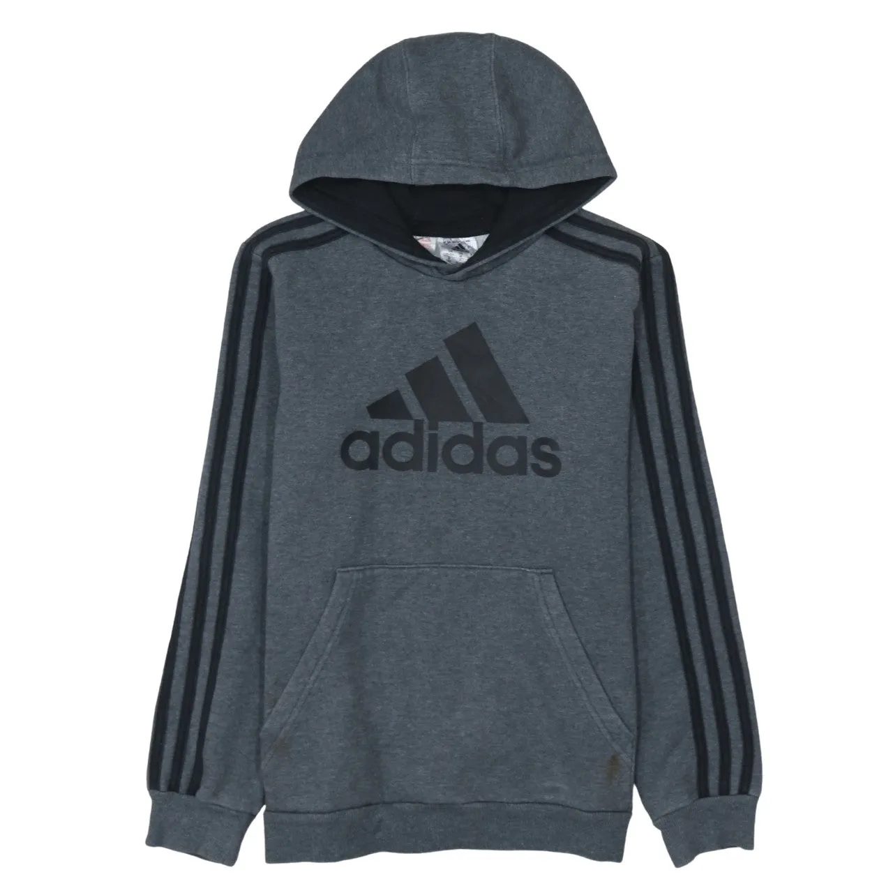 Adidas 90's Spellout Pullover Hoodie Medium Grey sold by Vintage Club