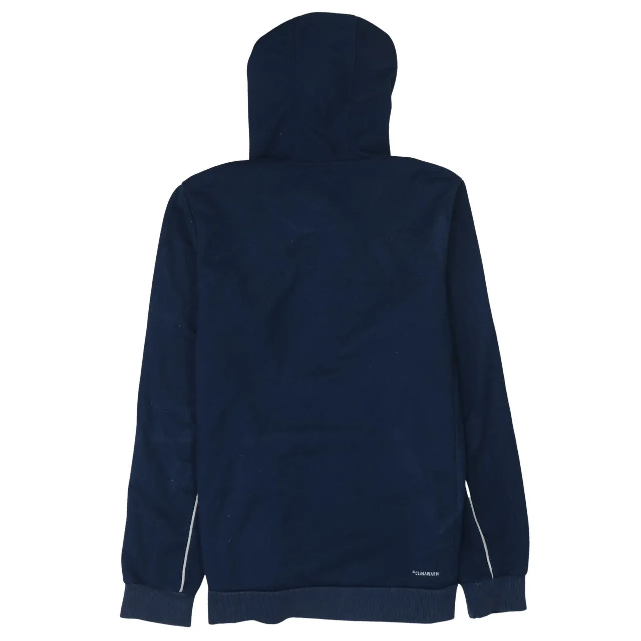 Adidas 90's Drawstring Pockets Pullover Hoodie Medium Navy Blue sold by Vintage Club product image thumbnail 2
