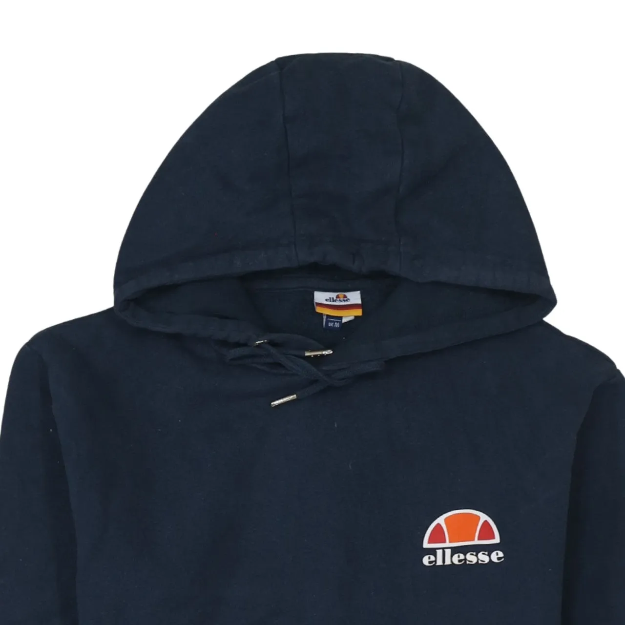 Ellesse Navy Blue Hoodie Women’s Medium Embroidered Chest Logo Front Pocket Pullover Sweatshirt sold by Vintage Club product image thumbnail 3