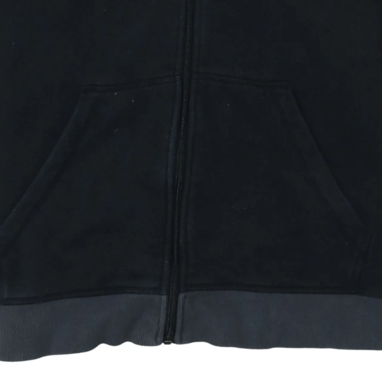 Adidas 90's Drawstring Pockets Full Zip Up Hoodie Medium Black sold by Vintage Club product image thumbnail 4