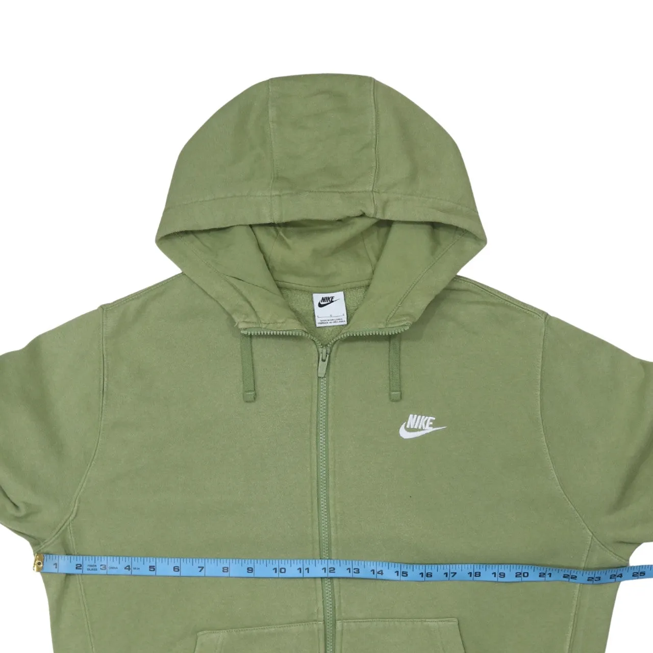 Nike 90's Swoosh Full Zip Up Hoodie Large Green sold by Vintage Club product image thumbnail 5