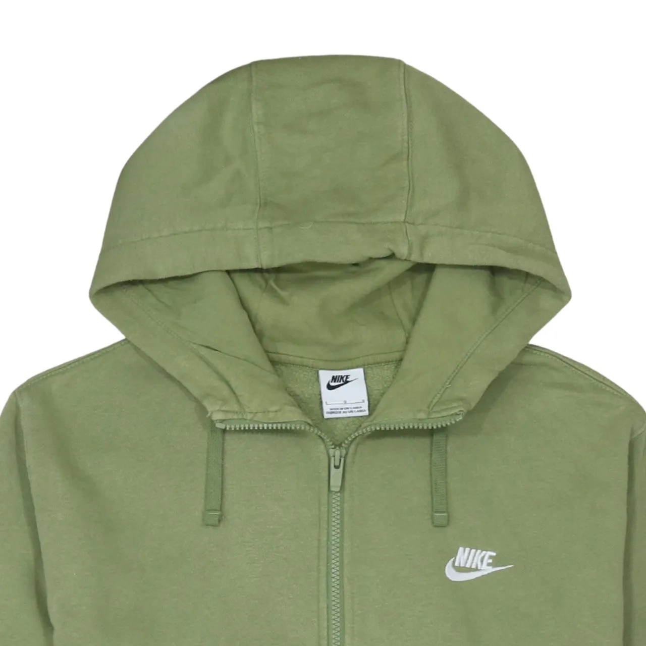 Nike 90's Swoosh Full Zip Up Hoodie Large Green sold by Vintage Club product image thumbnail 3