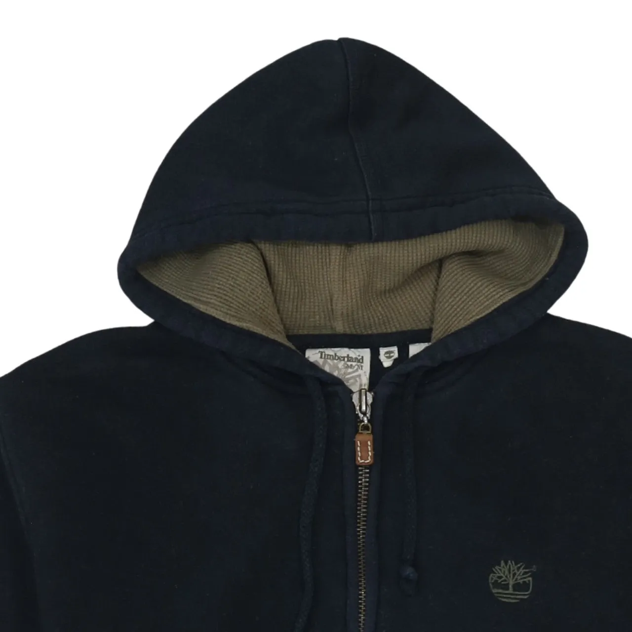 Timberland 90's Lightweight Full Zip Up Hoodie Medium Black sold by Vintage Club product image thumbnail 3