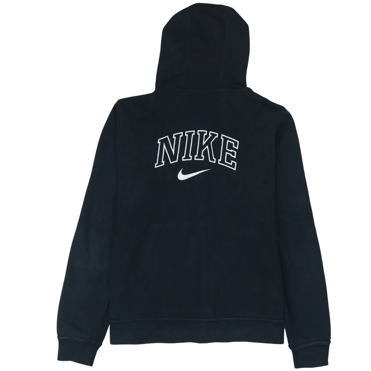 Nike 90's Swoosh Full Zip Up Hoodie Medium Black sold by Vintage Club product image thumbnail 2