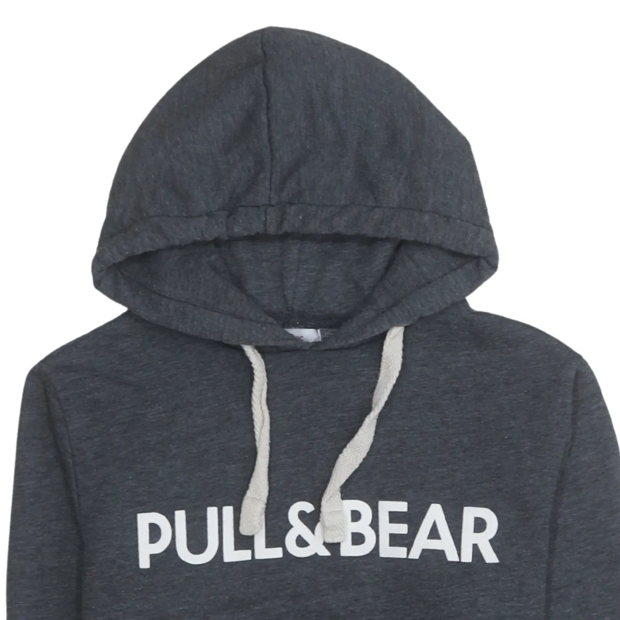 Pull&Bear 90's Spellout Pullover Hoodie Small Grey sold by Vintage Club product image thumbnail 3