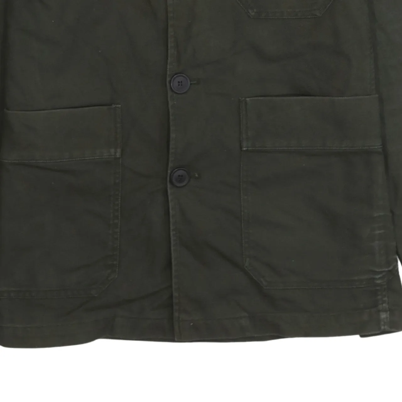 Retro 90's Plain Button Up Windbreaker Large Green sold by Vintage Club product image thumbnail 4