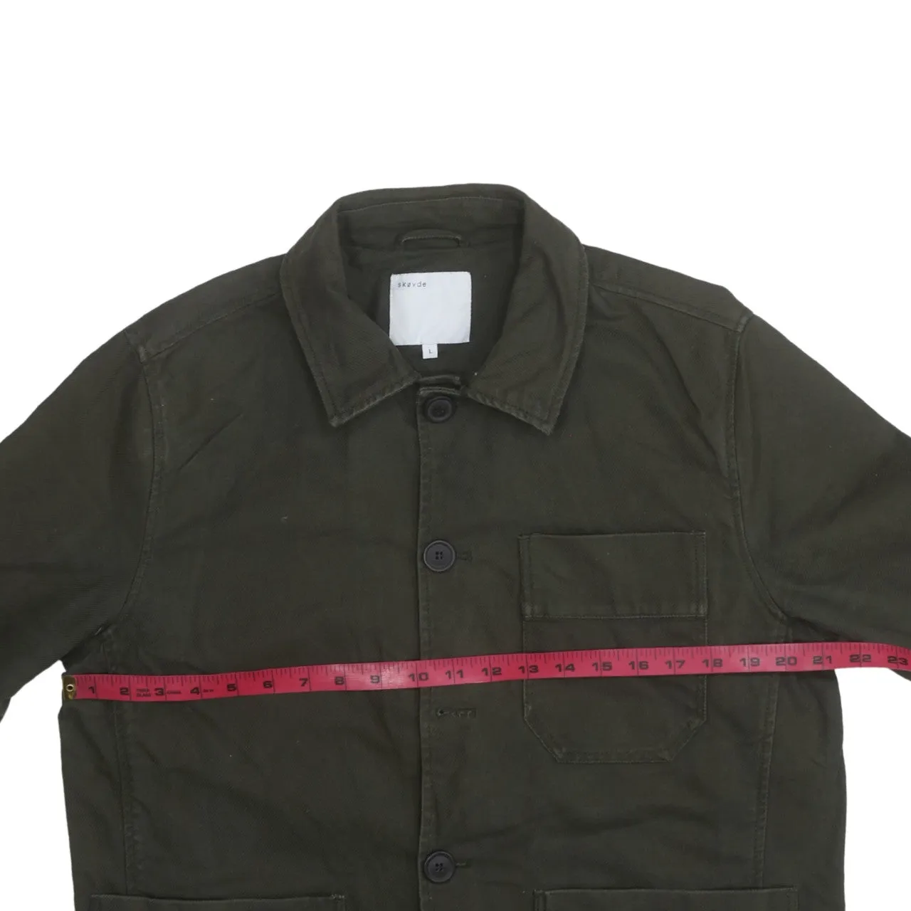 Retro 90's Plain Button Up Windbreaker Large Green sold by Vintage Club product image thumbnail 5