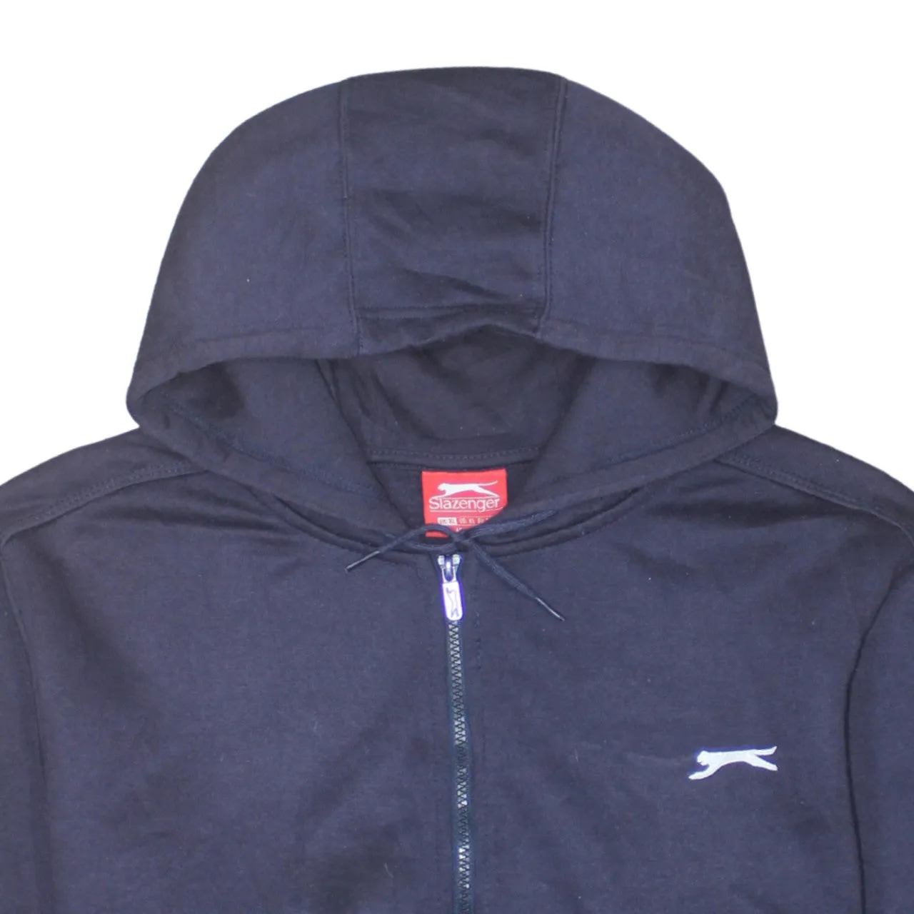 Slazenger 90's Lightweight Full Zip Up Hoodie XLarge Navy Blue sold by Vintage Club product image thumbnail 3