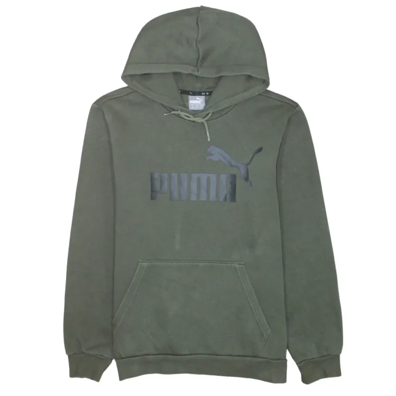 Puma 90's Spellout Pullover Hoodie Small Green sold by Vintage Club