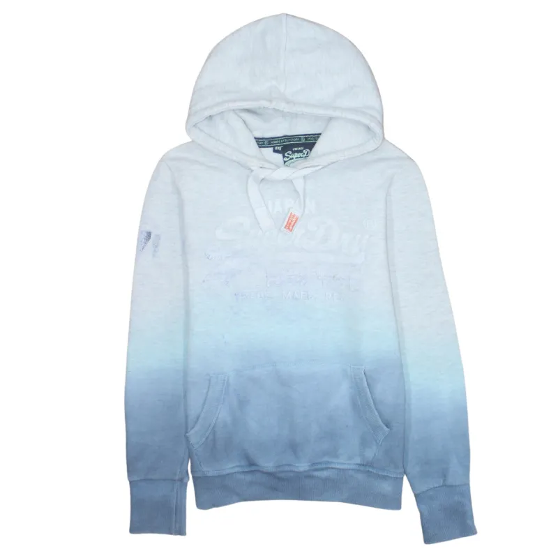 Super Dry 90's Spellout Pullover Hoodie Medium Grey sold by Vintage Club