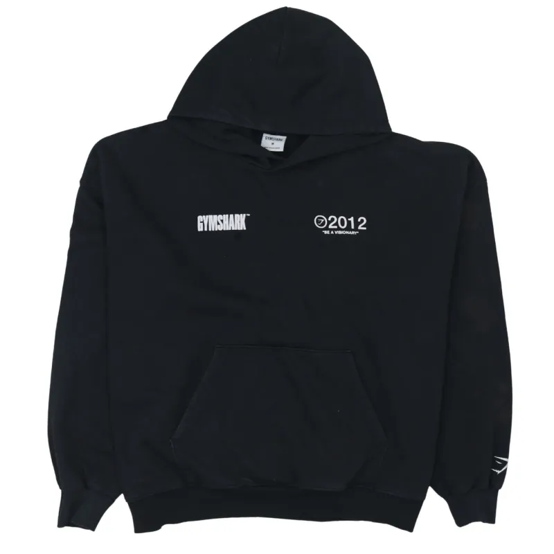 Gym Shark 90's Drawstring Pockets Pullover Hoodie Medium Black made by Gymshark