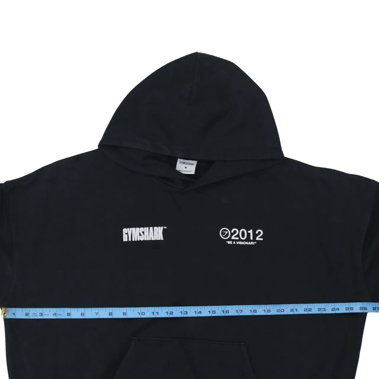 Gym Shark 90's Drawstring Pockets Pullover Hoodie Medium Black sold by Vintage Club product image thumbnail 5