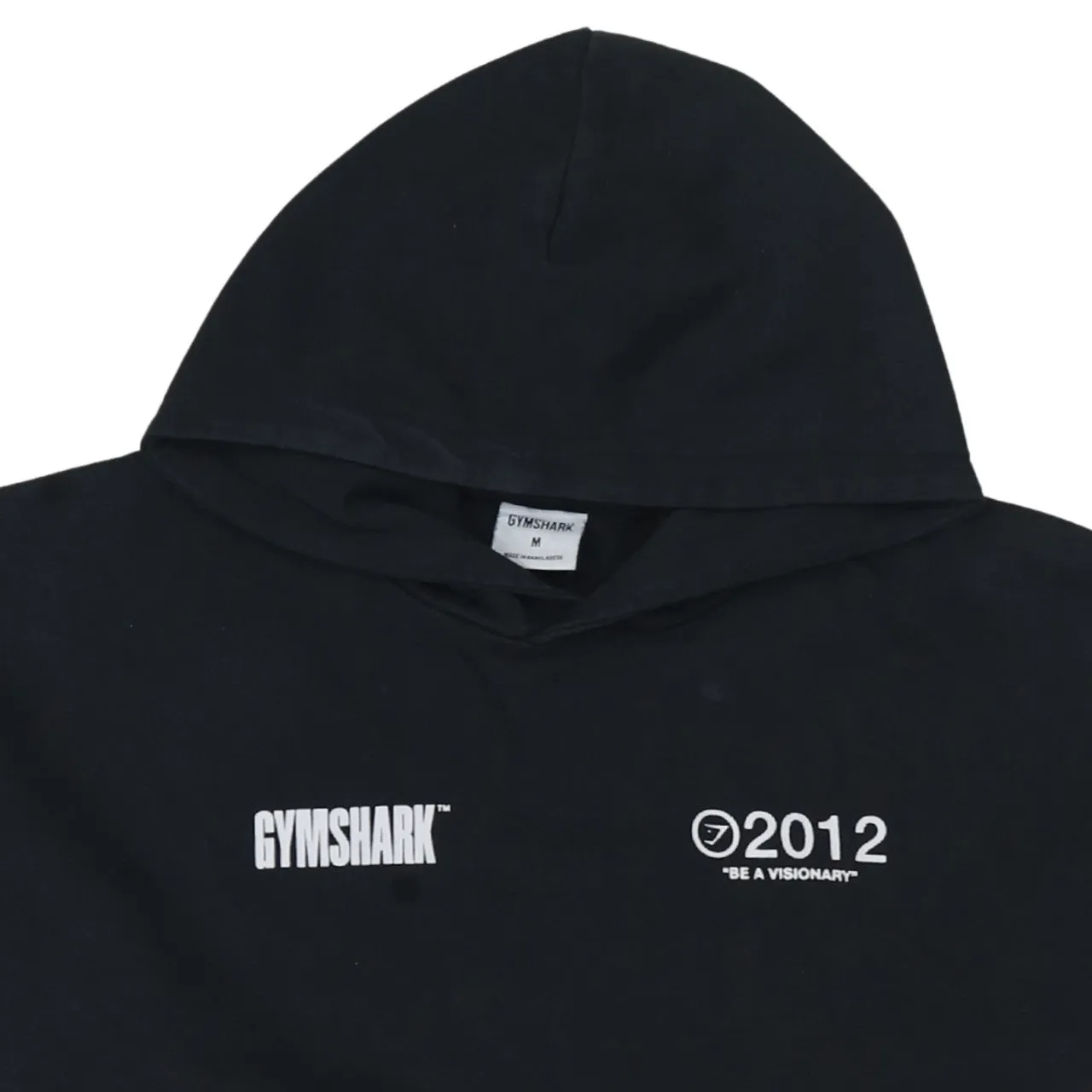 Gym Shark 90's Drawstring Pockets Pullover Hoodie Medium Black sold by Vintage Club product image thumbnail 3