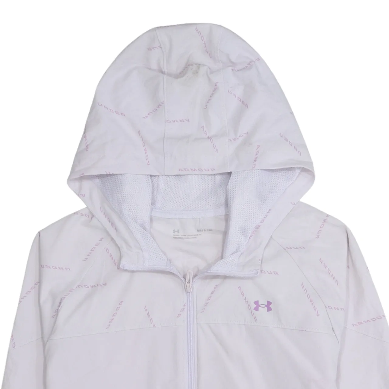 Under Armour 90's Hooded Full Zip Up Windbreaker Small Purple sold by Vintage Club product image thumbnail 3
