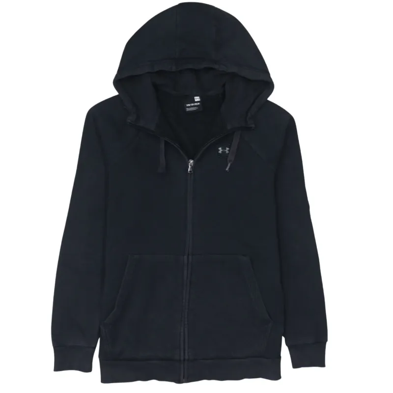 Under Armour 90's Drawstring Pockets Full Zip Up Hoodie XSmall Black sold by Vintage Club