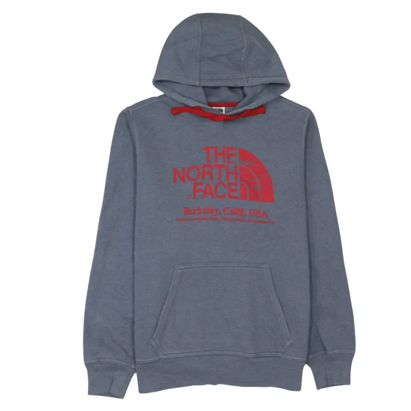 The North Face 90's Spellout Pullover Hoodie Medium Grey sold by Vintage Club