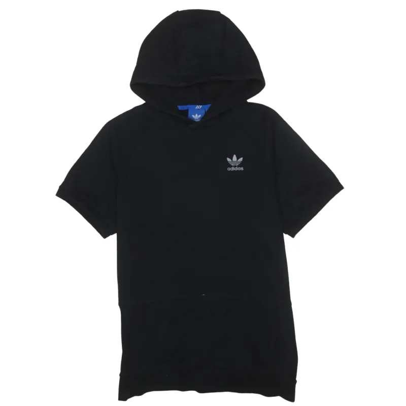 Adidas 90's Short Sleeves Pullover Hoodie Medium Black sold by Vintage Club