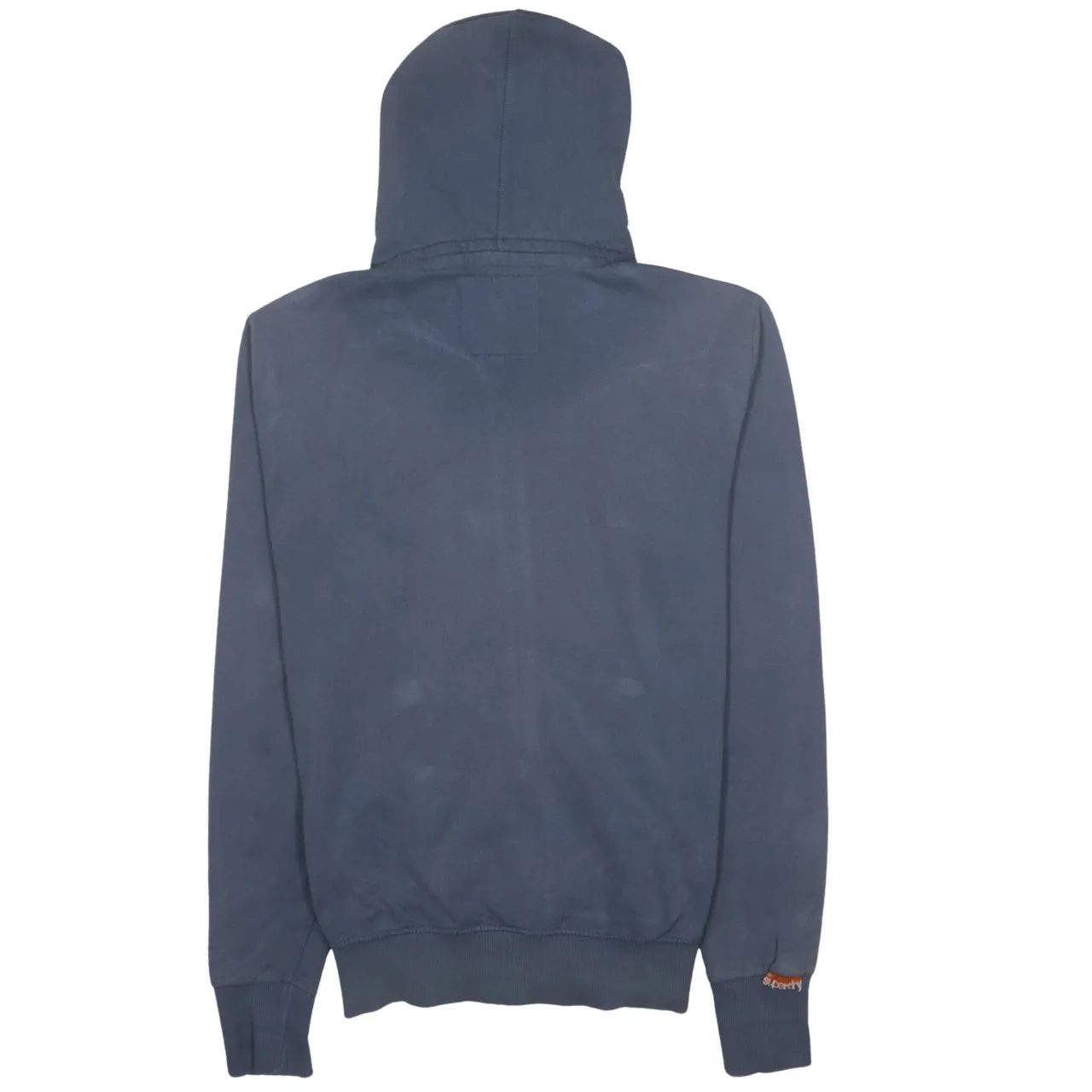 Super Dry 90's Drawstring Pockets Full Zip Up Hoodie XLarge Grey sold by Vintage Club product image thumbnail 2