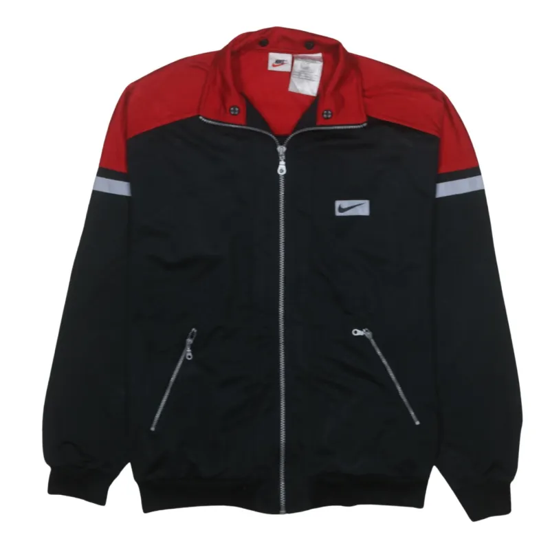 Nike 90's Swoosh Full Zip Up Sweatshirt Small Black made by Nike