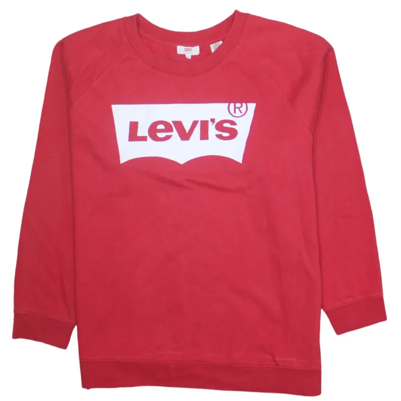 Levi's 90's Spellout Crew Neck Sweatshirt XXXLarge (3XL) Red sold by Vintage Club