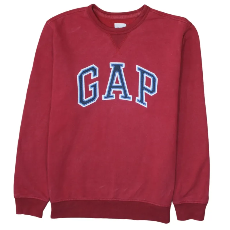 Gap 90's Spellout Crew Neck Sweatshirt Small Red sold by Vintage Club