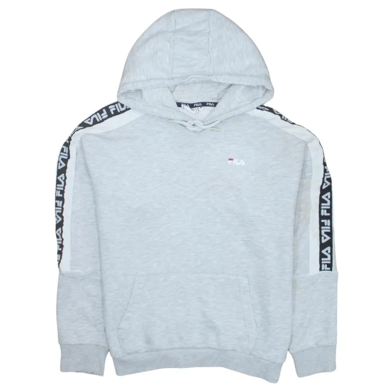 Fila 90's Drawstring Pockets Pullover Hoodie Medium Grey made by Fila