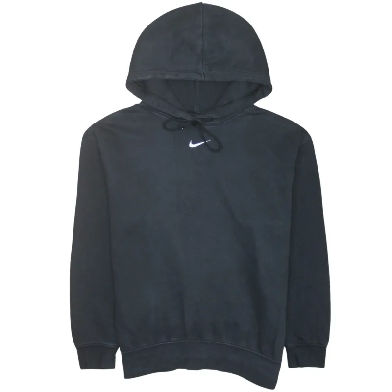 Nike 90's Center Middle Swoosh Pullover Hoodie XSmall Black sold by Vintage Club