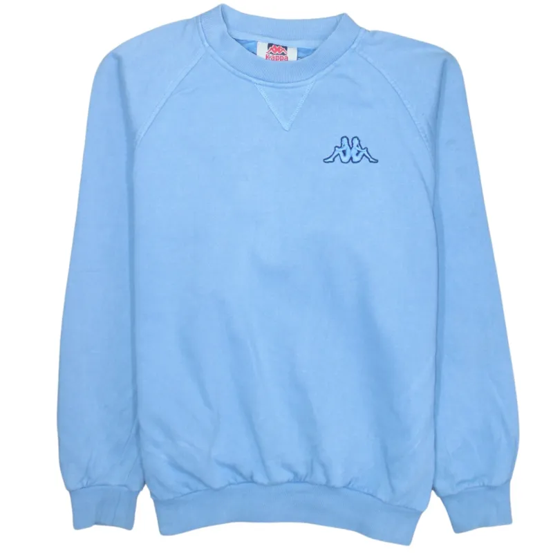 Kappa 90's Lightweight Crew Neck Sweatshirt Medium Blue sold by Vintage Club