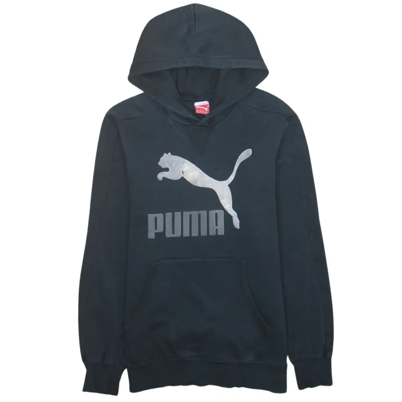 Puma 90's Spellout Pullover Hoodie Medium Black sold by Vintage Club