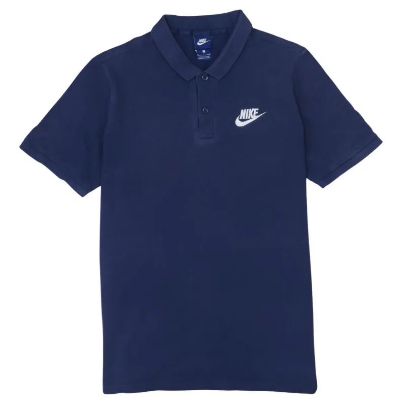 Nike 90's Swoosh Short Sleeves Polo Shirt Large Blue sold by Vintage Club