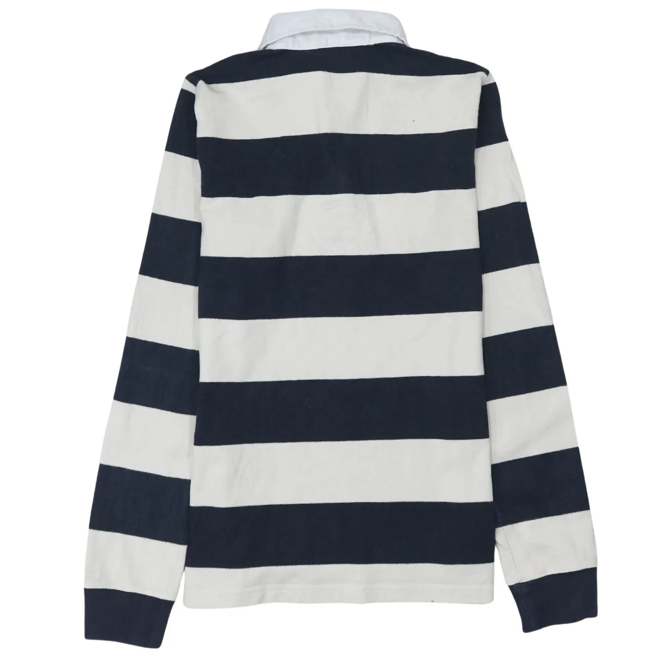 Polo Ralph Lauren 90's Long Sleeve Quarter Button Polo Shirt Medium Navy Blue sold by Vintage Club product image thumbnail 2