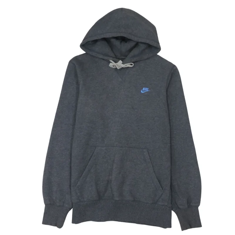 Nike 90's Swoosh Pullover Hoodie Medium Blue sold by Vintage Club