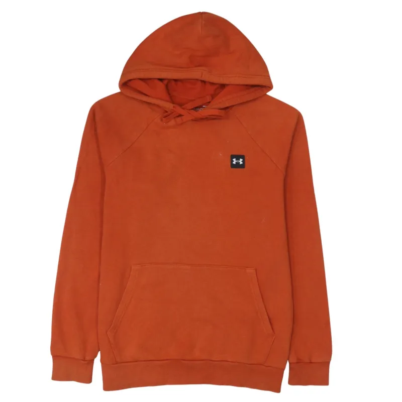 Under Armour 90's Drawstring Pockets Pullover Hoodie Medium Orange made by Under Armour