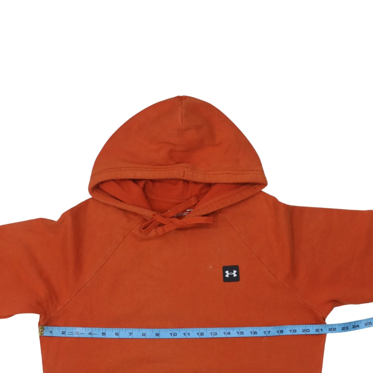 Under Armour 90's Drawstring Pockets Pullover Hoodie Medium Orange sold by Vintage Club product image thumbnail 5