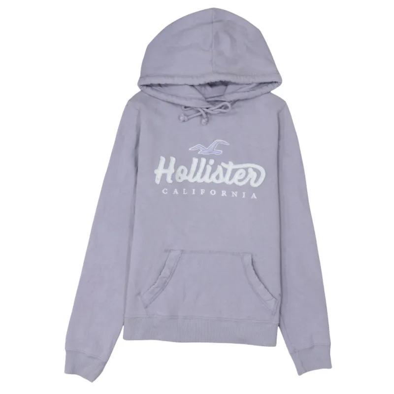 Hollister 90's Spellout Pullover Hoodie Small Purple sold by Vintage Club